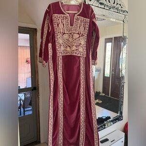 Brand New , Velvet handmade PalestinianThobe.